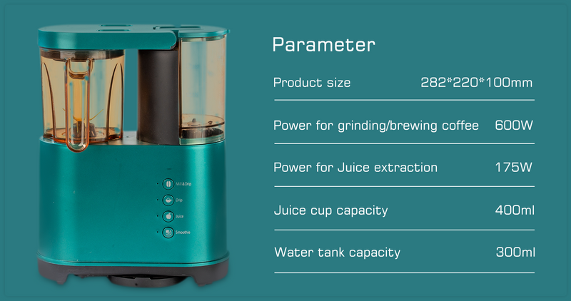 CXBER® DuoBrew 2-in-1 Coffee Maker and Blender: Grind, Brew, Blend, and Enjoy!